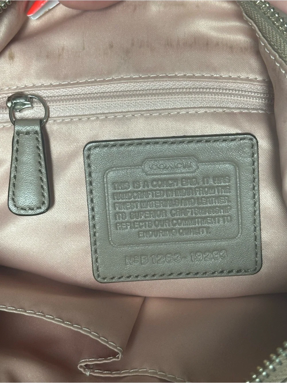 Coach genuine leather
